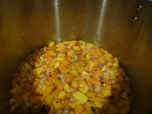 This is as you begin cooking...